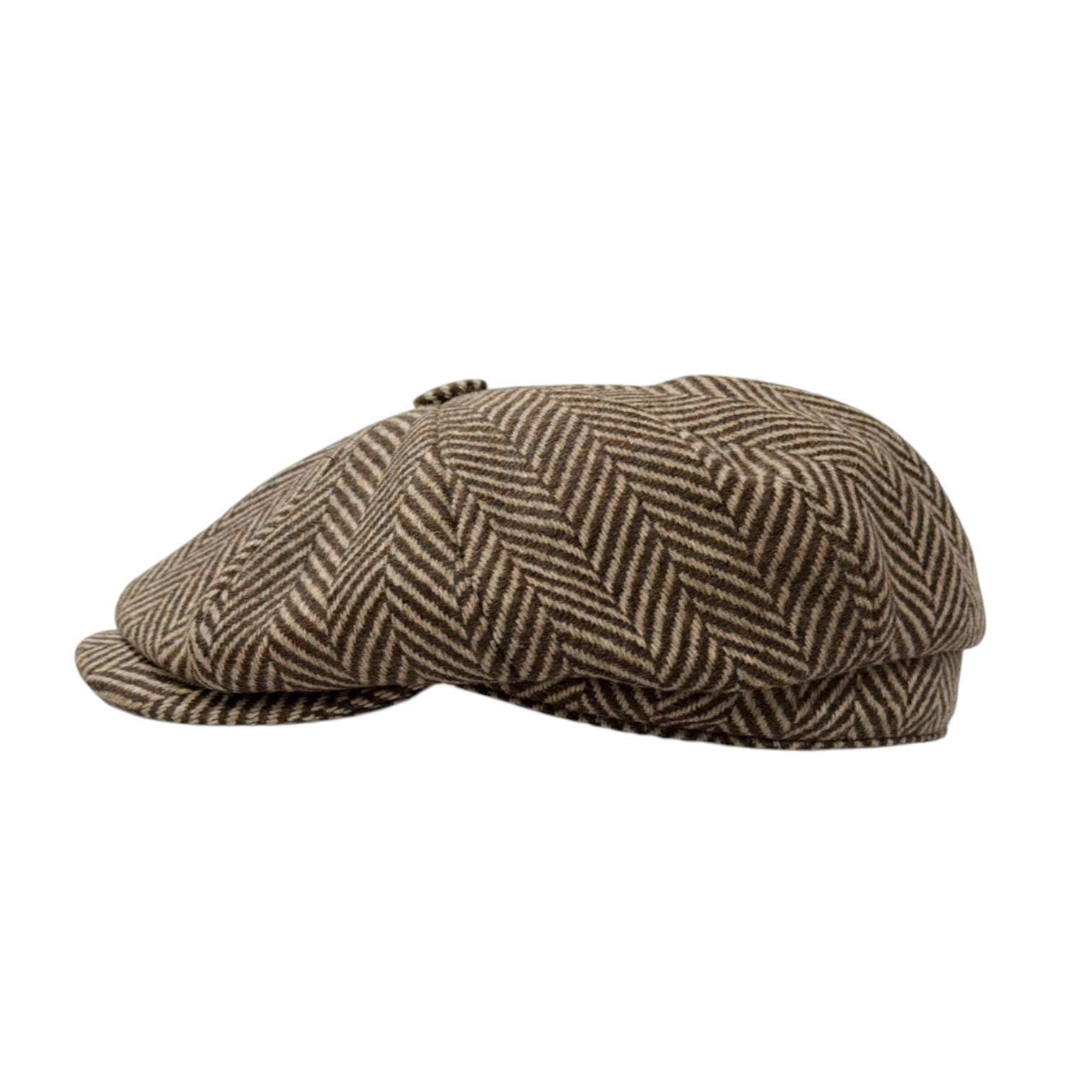 Merino Wool Herringbone Bakerboy