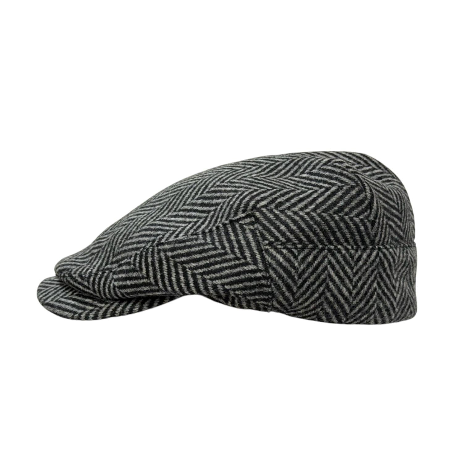 Merino Wool Herringbone Flatcap