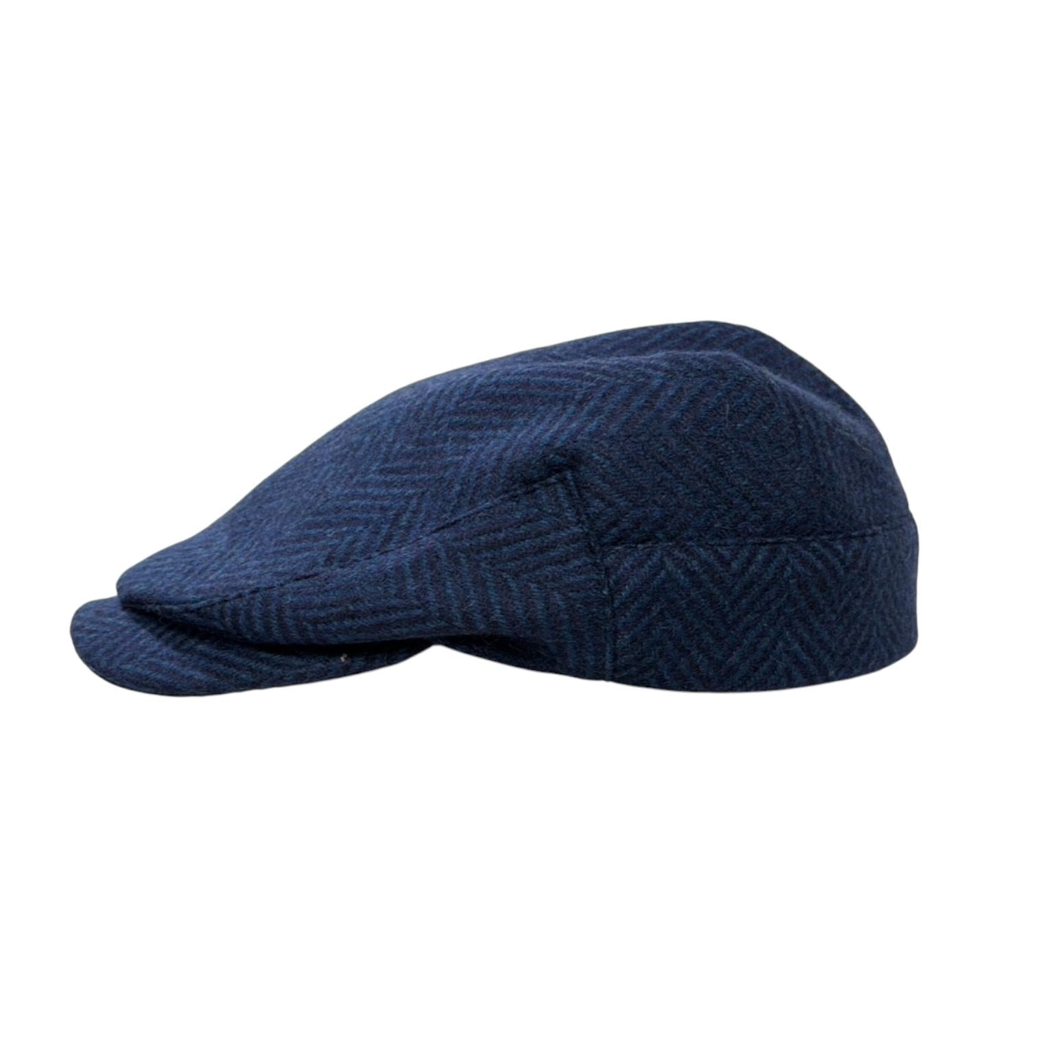 Merino Wool Herringbone Flatcap