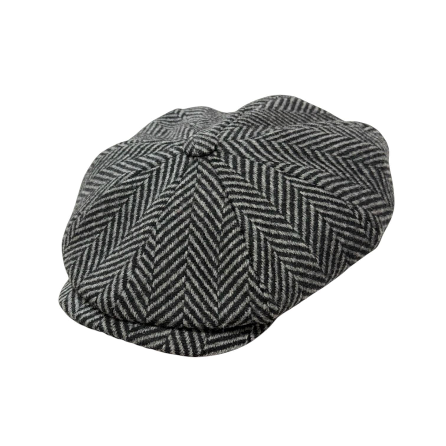 Merino Wool Herringbone Bakerboy