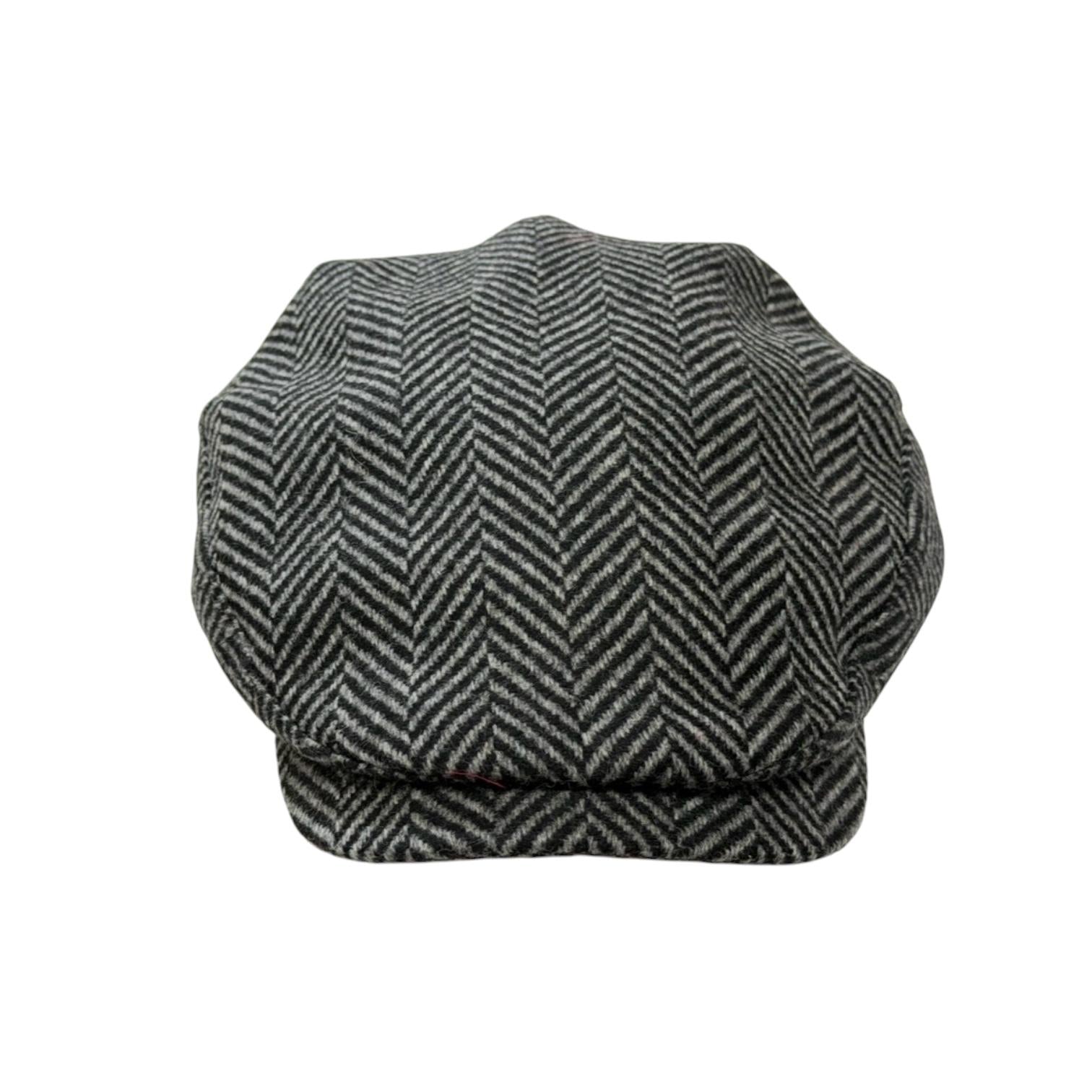 Merino Wool Herringbone Flatcap