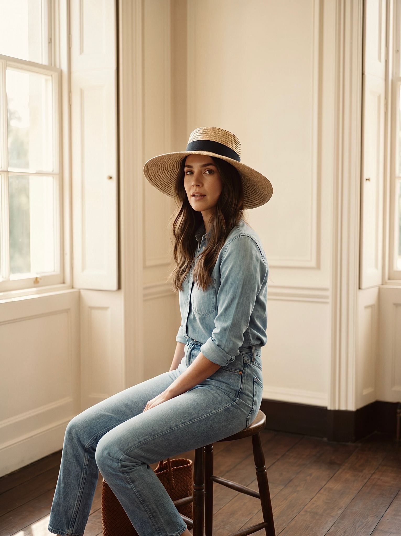 Wide Brim Straw Hat