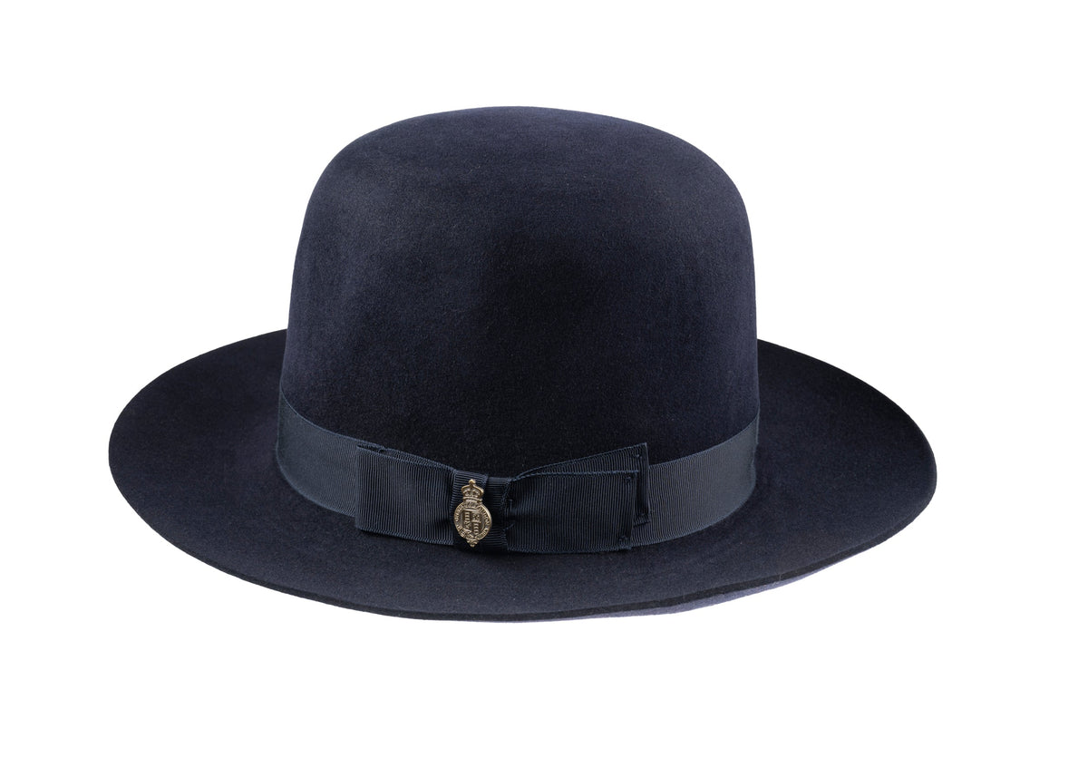 Christy’s Navy Blue Fedora Christy London Stable Blue Fur Felt Fedora - Hatman main image 2