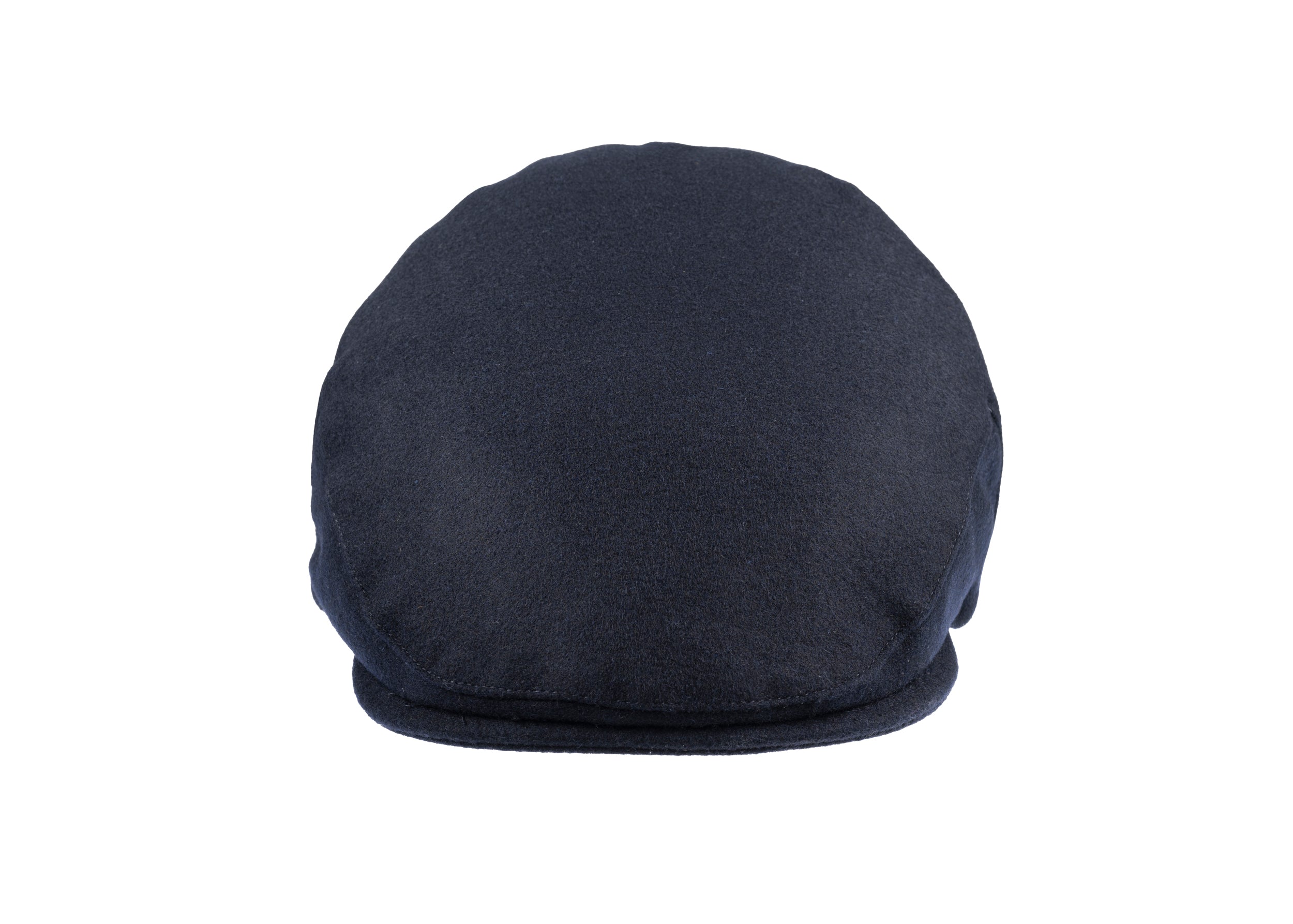 Black moulded hot sale melton flat cap