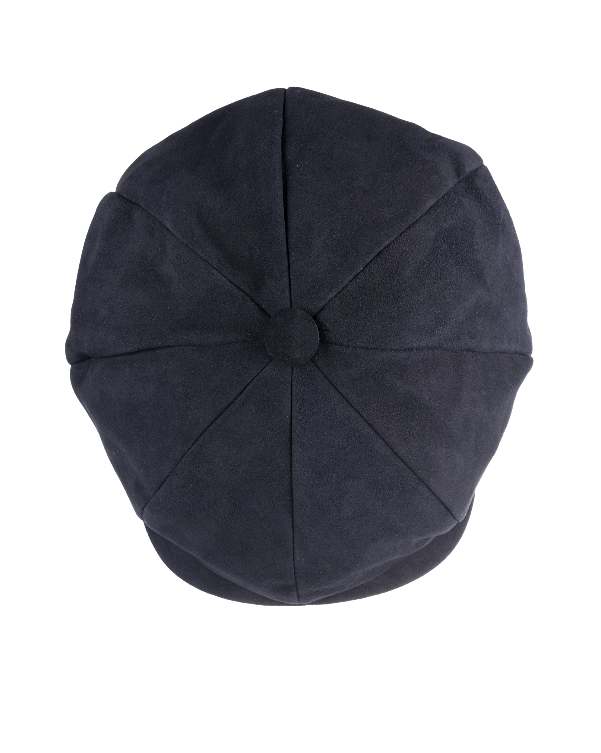 Navy 8 piece baker boy cap in soft suede