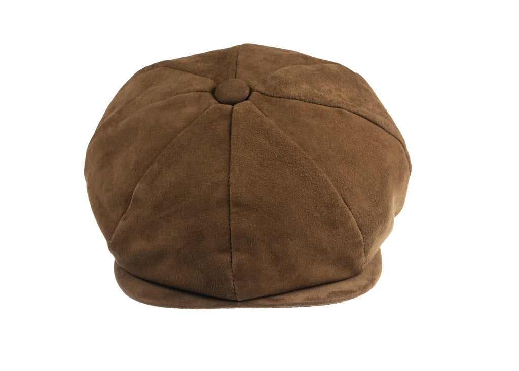 Toffee 8 piece baker cap soft suede