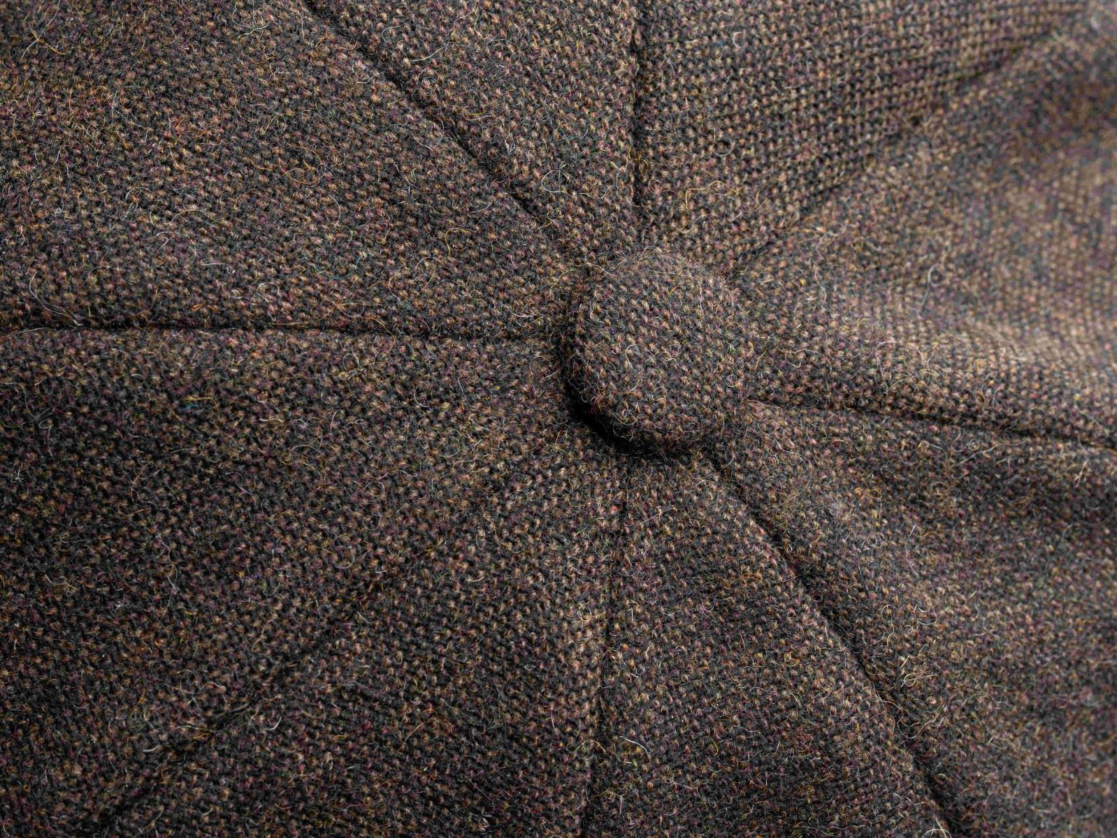 Tweed 8 Piece Cap in Brown