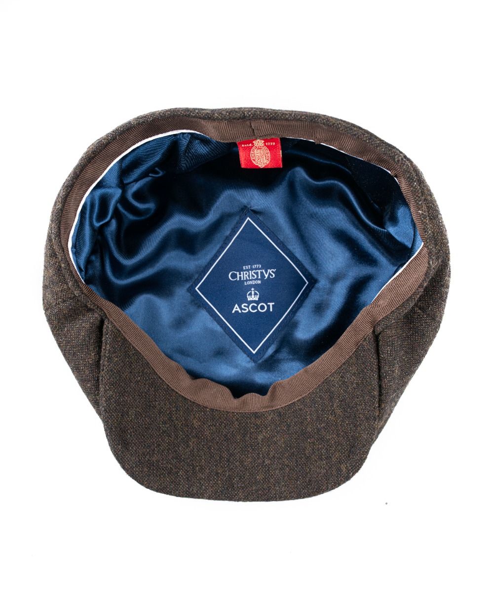 Tweed 8 Piece Cap in Brown