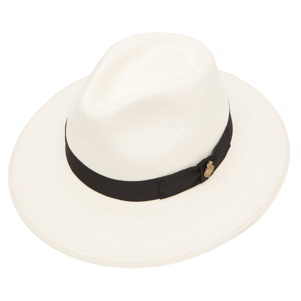 Down Brim Trilby Panama Hat - OPORTO - Cuenca 3/5 Chocolate band