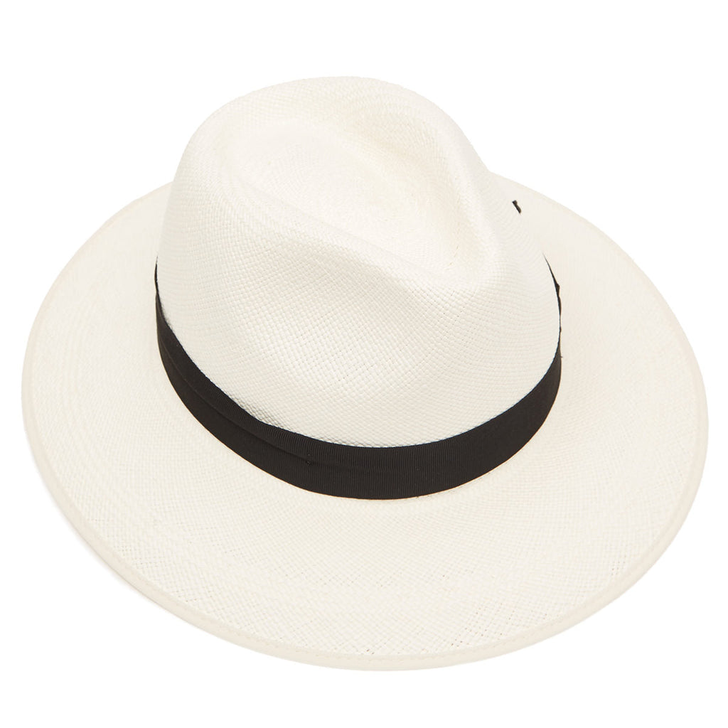 Classic Down Brim Panama with black band & cream binding  display picture 3
