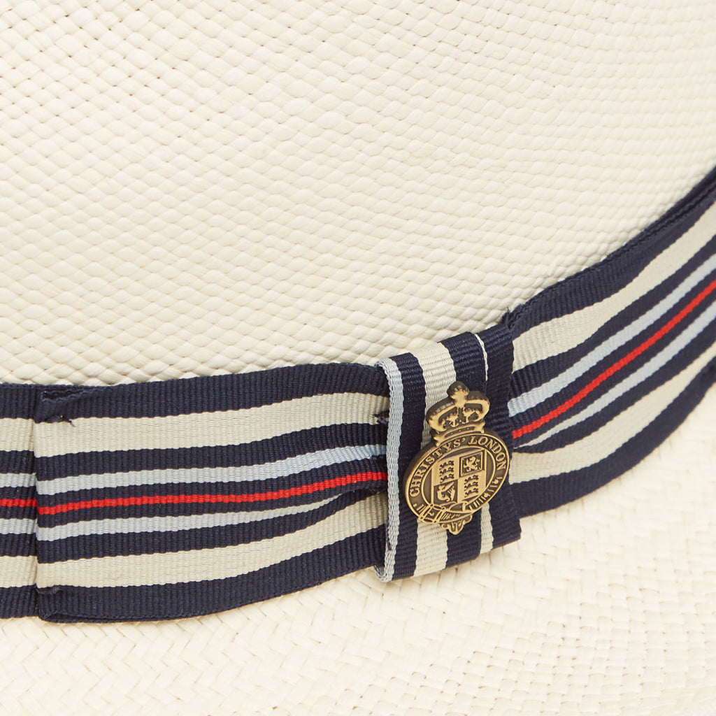 Classic Preset Panama Hat With No1 Regimental Band & Cream Binding