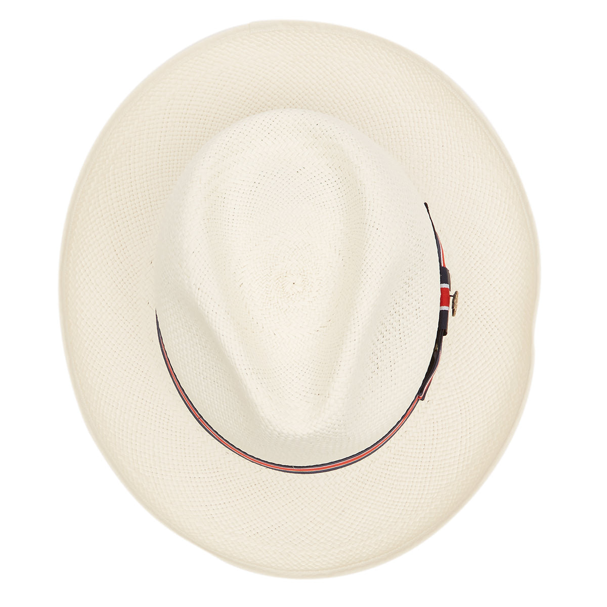 Classic Preset Regimental Panama Hat With No3 Band & Cream Binding