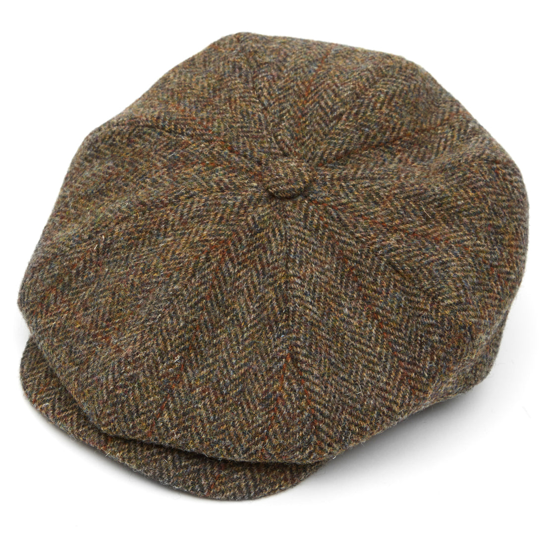 Harris Tweed 8 Piece Baker Boy Flat Cap in C001Y