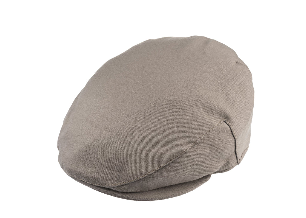 Ellis Balmoral flat cap satin wool fabric Earth