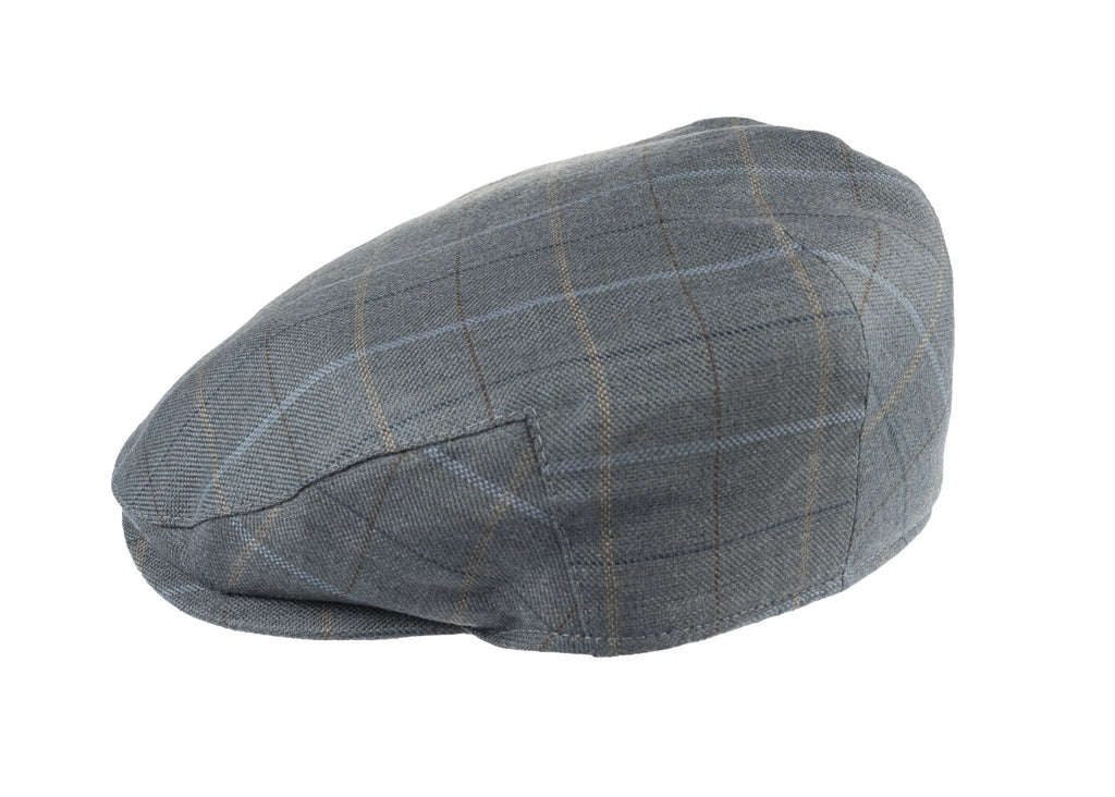 Balmoral flat cap wool linen fabric