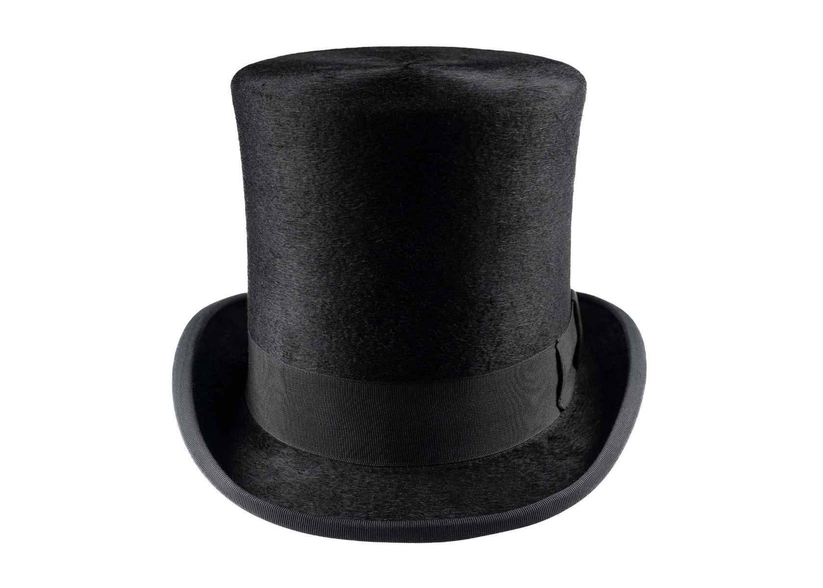 Luxury Black Fur Felt Melusine TALLER TOP HAT