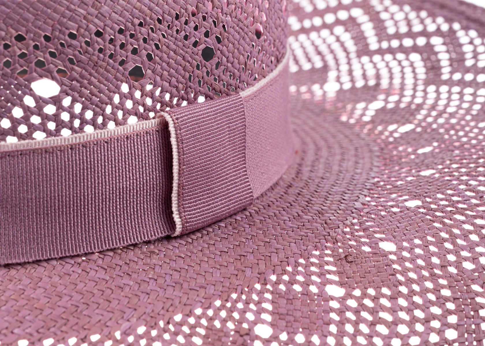 Wide Brim Panama-Lilac