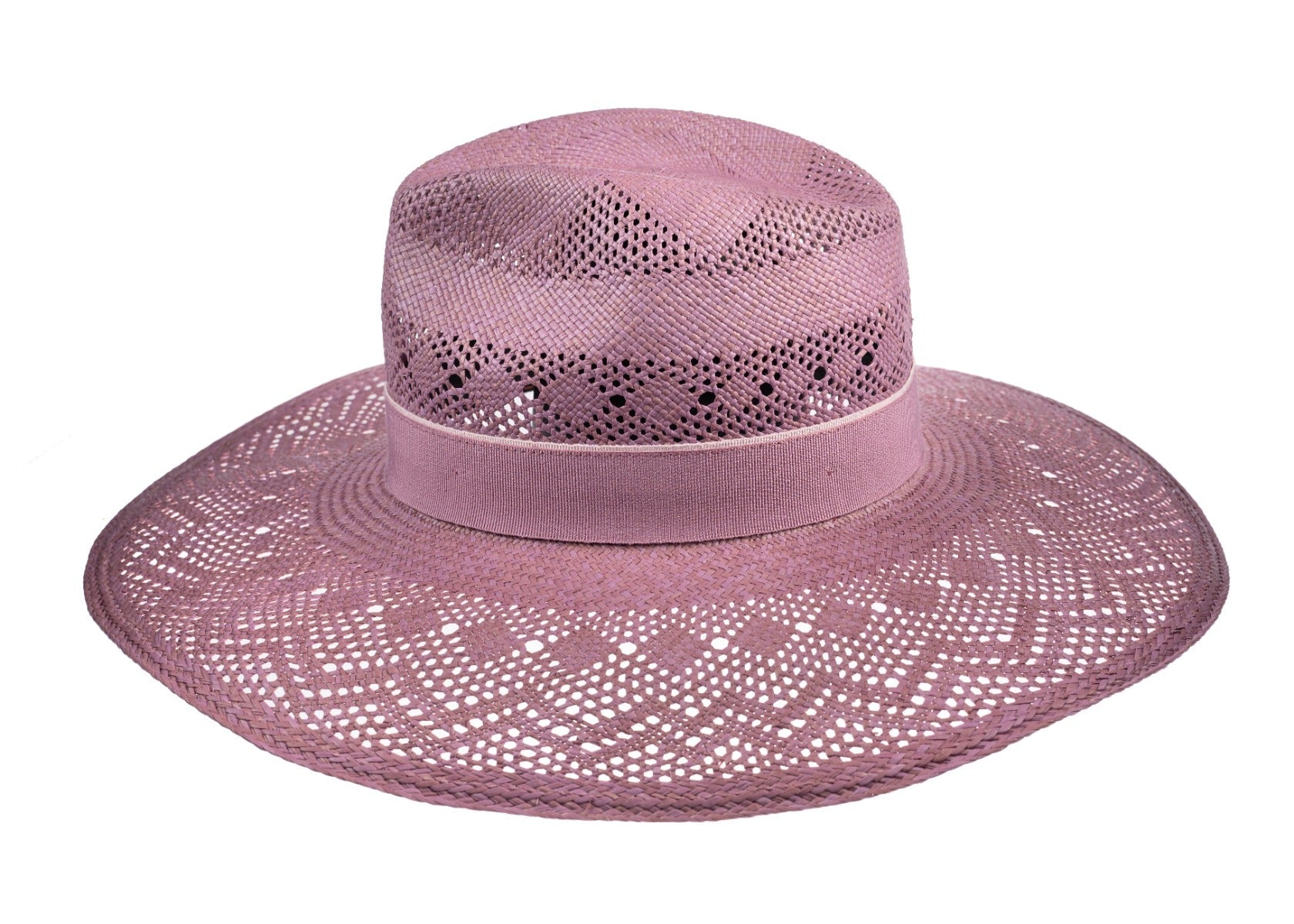 Wide Brim Panama-Lilac