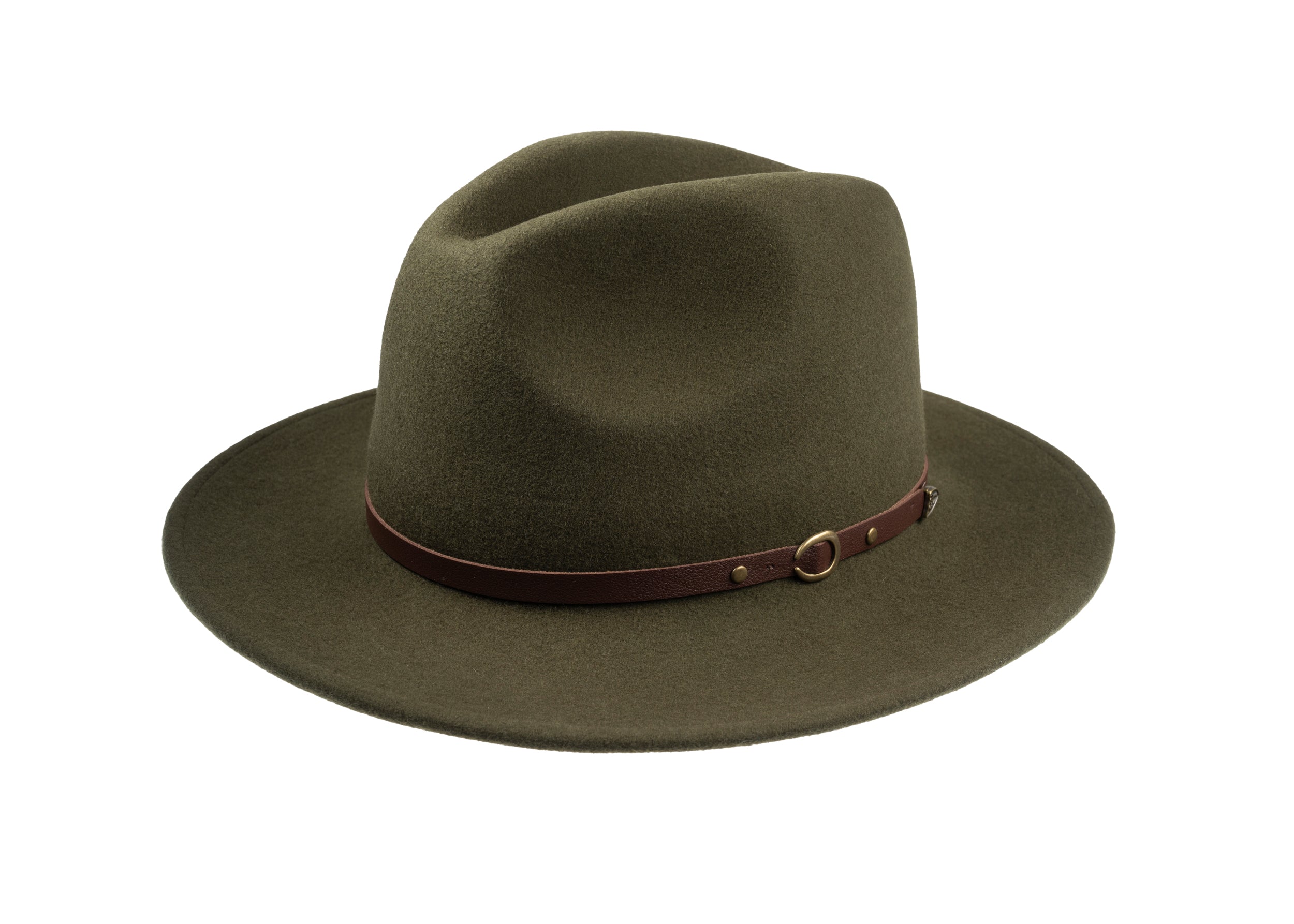 AT LAST&CO SAFARI HAT 7 1/2 カーキ Christys' London Crushable Safari Hat — Water Repellent Wool Felt